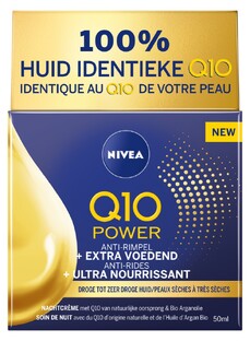 Nivea Q10 Power Anti-Rimpel + Extra Voedende Nachtcrème 50ML Nivea Q10 Power Anti-Rimpel + Extra Voedende Nachtcrème 50ML