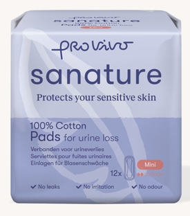 Sanature Pro Vivo 100% Katoen Verbanden voor Urineverlies Mini 12ST Sanature Pro Vivo 100% Katoen Verbanden voor Urineverlies Mini 12ST