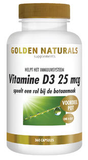 Golden Naturals Vitamine D3 25mcg Capsules 360ST Golden Naturals Vitamine D3 25mcg Capsules 360ST