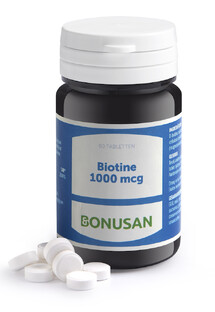 Bonusan Biotine 1000 mcg Tabletten 60TB Bonusan Biotine 1000 mcg Tabletten 60TB