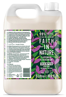 Faith in Nature Shampoo Lavendel en Geranium 5LT