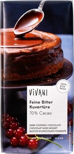 Vivani Smelt Chocolade Puur 200GR Vivani Smelt Chocolade Puur 200GR