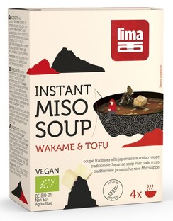 Lima Instant Miso Soup Wakame & Tofu 40GR Lima Instant Miso Soup Wakame & Tofu 40GR