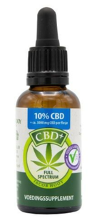Jacob Hooy CBD+ Olie 10% 30ML Jacob Hooy CBD+ Olie 10% 30ML
