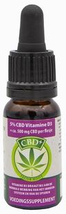 Jacob Hooy CBD+ Olie 5% met Vitamine D3 10ML Jacob Hooy CBD+ Olie 5% met Vitamine D3 10ML