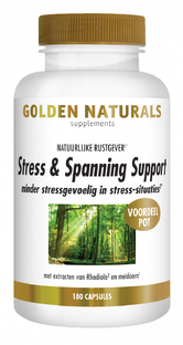 Golden Naturals Stress & Spanning Support Capsules 180VCP Golden Naturals Stress & Spanning Support Capsules 180VCP
