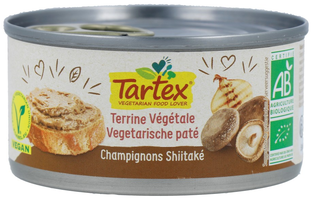 Tartex Vegetarische Paté Champignons Shiitaké 125GR Tartex Vegetarische Paté Champignons Shiitaké 125GR