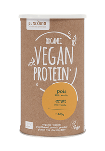 Purasana Vegan Protein Poeder Mix Erwt Goji Vanille 400GR