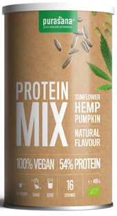 Purasana Protein Mix Sunflower Hemp Pumpkin 400GR Purasana Protein Mix Sunflower Hemp Pumpkin 400GR