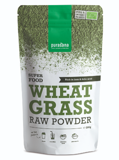 Purasana Vegan Wheat Grass Raw Powder 200GR Purasana Vegan Wheat Grass Raw Powder 200GR