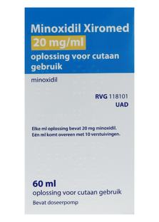 Xiromed Minoxidil 20mg/ml Oplossing voor Cutaan Gebruik 60ML  Xiromed Minoxidil 20mg/ml Oplossing voor Cutaan Gebruik 60ML