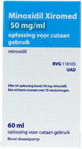 Xiromed Minoxidil 50mg/ml Oplossing voor Cutaan Gebruik 60ML 