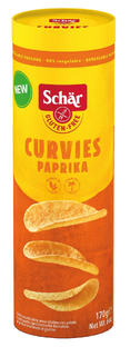 Schar Curvies Chips Paprika Glutenvrij 170GR Schar Curvies Chips Paprika Glutenvrij 170GR