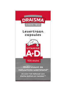 Draisma Vitamine A + D Levertraancapsules 100CP