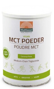 Mattisson HealthStyle Vegan MCT Poeder Coconut Pure 330GR Mattisson HealthStyle Vegan MCT Poeder Coconut Pure 330GR