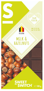 Sweet-Switch Milk & Hazelnuts Chocolate 100GR