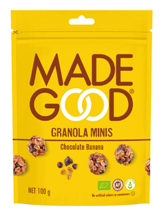 Made Good Chocolate Banana Granola Minis 100GR Made Good Chocolate Banana Granola Minis 100GR