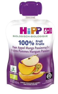 HiPP 6M+ Peer Appel Mango Passievrucht 90GR HiPP 6M+ Peer Appel Mango Passievrucht 90GR