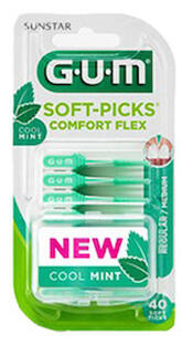 De Online Drogist GUM Soft-Picks Comfort Flex Cool Mint 40ST aanbieding