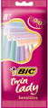 Bic Twin Lady Wegwerpscheermesjes 8ST Bic Twin Lady Wegwerpscheermesjes 8ST