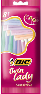 Bic Twin Lady Wegwerpscheermesjes 8ST Bic Twin Lady Wegwerpscheermesjes 8ST