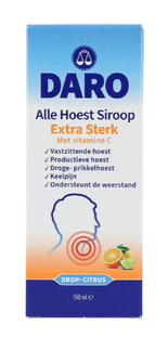 Daro Alle Hoest Siroop Extra Sterk 150ML Daro Alle Hoest Siroop Extra Sterk 150ML