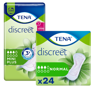 De Online Drogist TENA Discreet Mini Plus + Normal Combiverpakking 24ST+16ST aanbieding