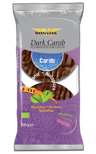 BonVita Dark Carob Rijstwafels 100GR BonVita Dark Carob Rijstwafels 100GR
