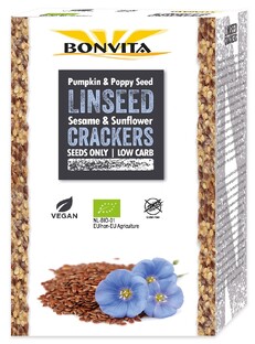 BonVita Linseed Crackers 100GR BonVita Linseed Crackers 100GR