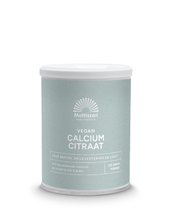 Mattisson HealthStyle Calcium Citraat Poeder 125GR Mattisson HealthStyle Calcium Citraat Poeder 125GR