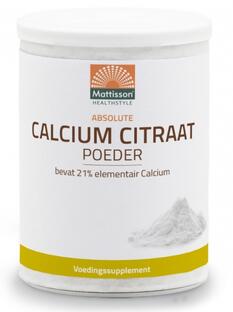 Mattisson HealthStyle Calcium Citraat Poeder 125GR