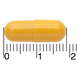 Ymea Overgang Dag & Nacht Capsules 64CP Afmeting gele capsule