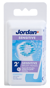 Jordan Sensitive Brush Heads Opzetborstels 2-pack 1ST