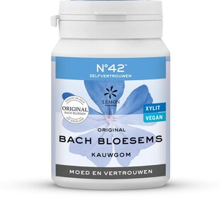 Lemon Pharma Bach Bloesem Kauwgom No42 Zelfvertrouwen 40ST Lemon Pharma Bach Bloesem Kauwgom No42 Zelfvertrouwen 40ST