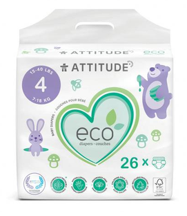 Attitude Eco Diapers Maat 4 26ST Attitude Eco Diapers Maat 4 26ST