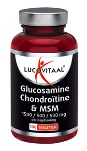 Lucovitaal Glucosamine Chondroïtine en MSM Tabletten 100TB Lucovitaal Glucosamine Chondroïtine en MSM Tabletten 100TB