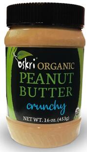 Oskri Organic Peanut Butter Crunchy 220GR