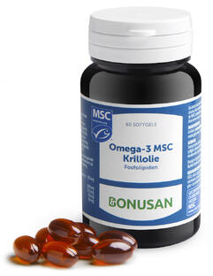 Bonusan Omega-3 MSC Krillolie Softgels 60SG