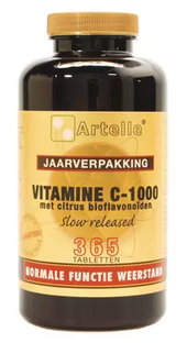 Artelle Vitamine C-1000 Bioflavonoïden Tabletten 365TB Artelle Vitamine C-1000 Bioflavonoïden Tabletten 365TB