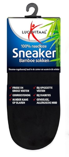 Lucovitaal Sneaker Bamboesokken Zwart Maat 39-42 1PR Lucovitaal Sneaker Bamboesokken Zwart Maat 39-42 1PR