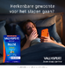 Valdispert Nacht Sterk Tabletten 40TB Vrouw model in bed met mobiel Valdispert Nacht Sterk Tabletten 40TB Vrouw model in bed met mobiel