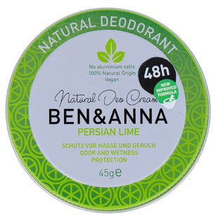 Ben & Anna Deodorant Crème - Persian Lime 45GR Ben & Anna Deodorant Crème - Persian Lime 45GR