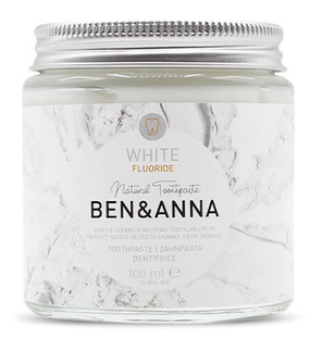 Ben & Anna Tandpasta White Fluoride 100GR Ben & Anna Tandpasta White Fluoride 100GR
