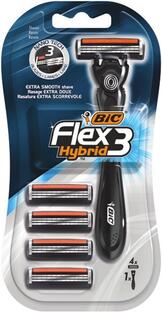 Bic Flex3 Hybrid Scheermesjes Set 4ST
