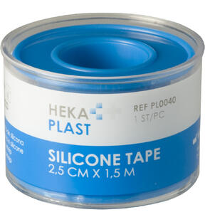 van Heek Heka Plast Silicone Tape 2.5cmx1.5cm 1ST