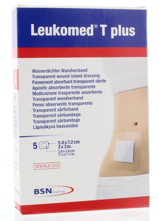 Leukomed T Plus Transparant Wondverband 5ST Leukomed T Plus Transparant Wondverband 5ST