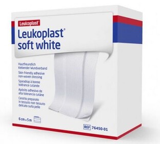 Leukoplast Soft White Wondpleister 5m x 4cm 1ST Leukoplast Soft White Wondpleister 5m x 4cm 1ST
