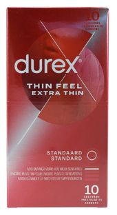 Durex Condoom Thin Feel Extra Thin 10ST Durex Condoom Thin Feel Extra Thin 10ST