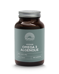 Mattisson HealthStyle Vegan Omega 3 Algenolie DHA 250mg Capsules 120VCP Mattisson HealthStyle Vegan Omega 3 Algenolie DHA 250mg Capsules 120VCP