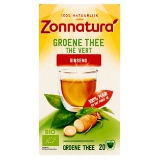 Zonnatura Groene Thee met Ginseng 20ST